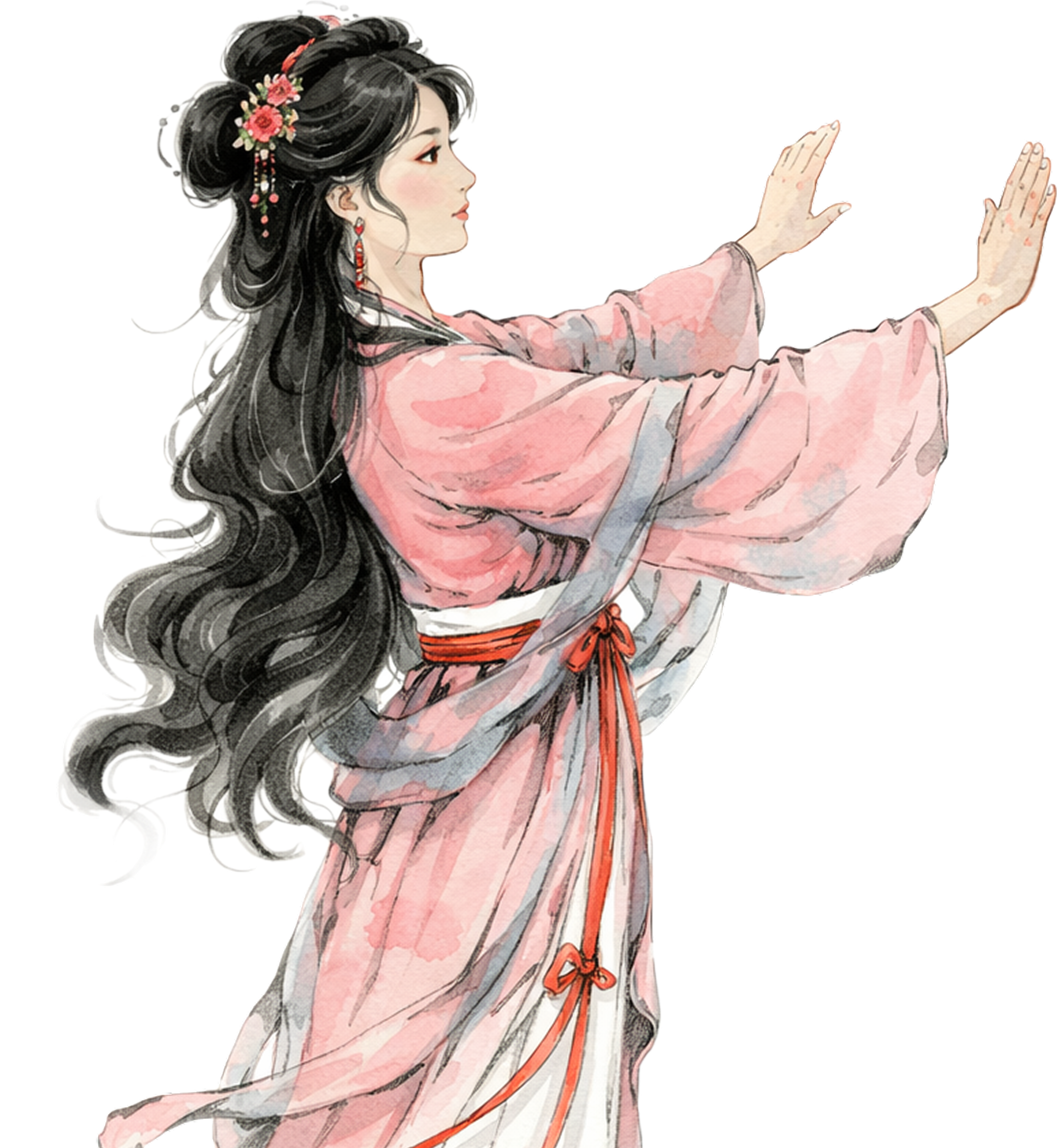 Girl placing Fu